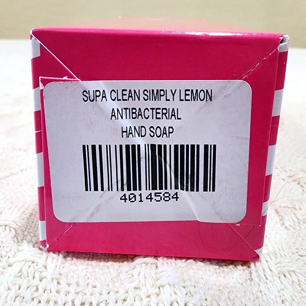 Pink Zebra Supa Clean SIMPLY LEMON ANTIBACTERIAL HAND SOAP 8.5 oz NIB